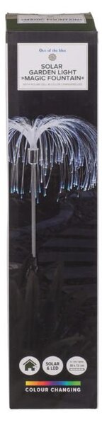 LED RGB solarna ukrasna svjetiljka fontana - stakloplastika 72 cm