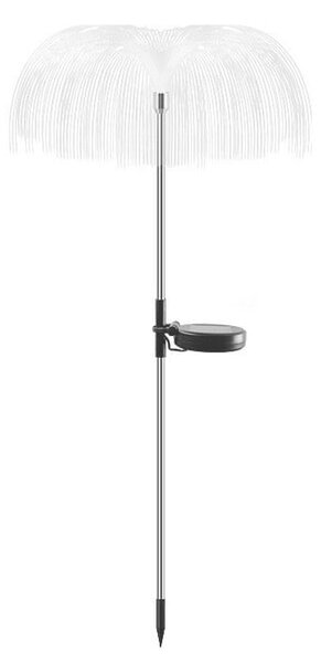 LED RGB solarna ukrasna svjetiljka fontana - stakloplastika 72 cm