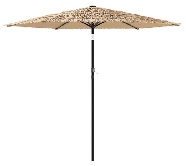 Vrtni suncobran s čeličnom šipkom smeđi 223 x 223 x 213 cm - Smeđa / 223 x 223 x 213 cm