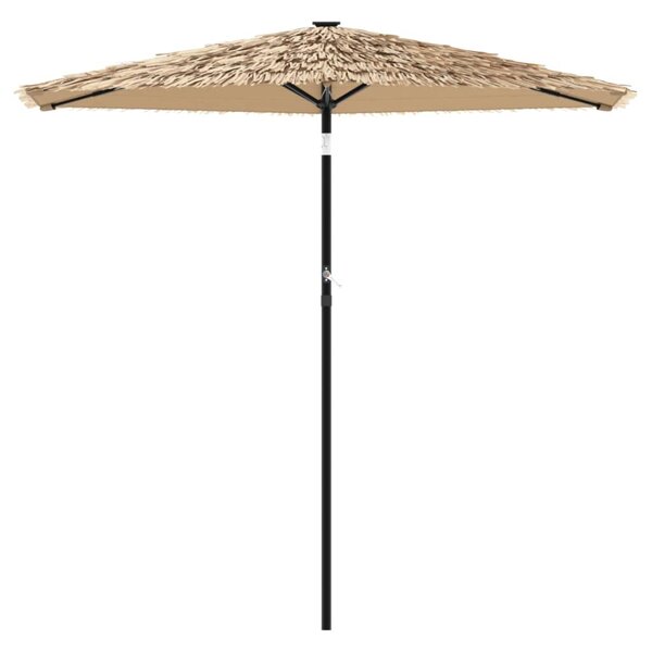 Vrtni suncobran s čeličnom šipkom smeđi 223 x 223 x 213 cm - Smeđa / 223 x 223 x 213 cm