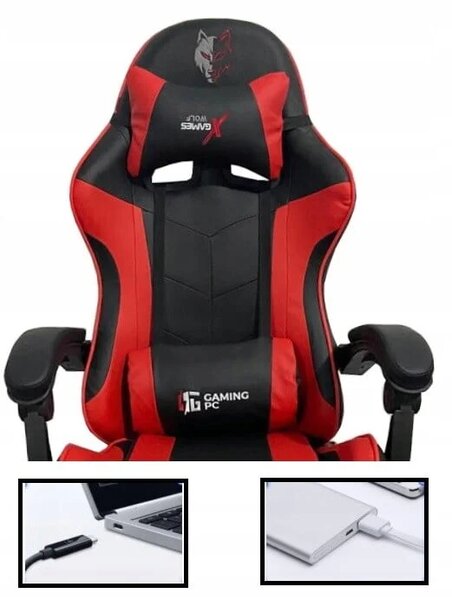 Gaming stolica - red wolf
