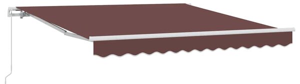 Tenda na ručno uvlačenje smeđa 300 x 250 cm - Smeđa / 3 x 2.5 m