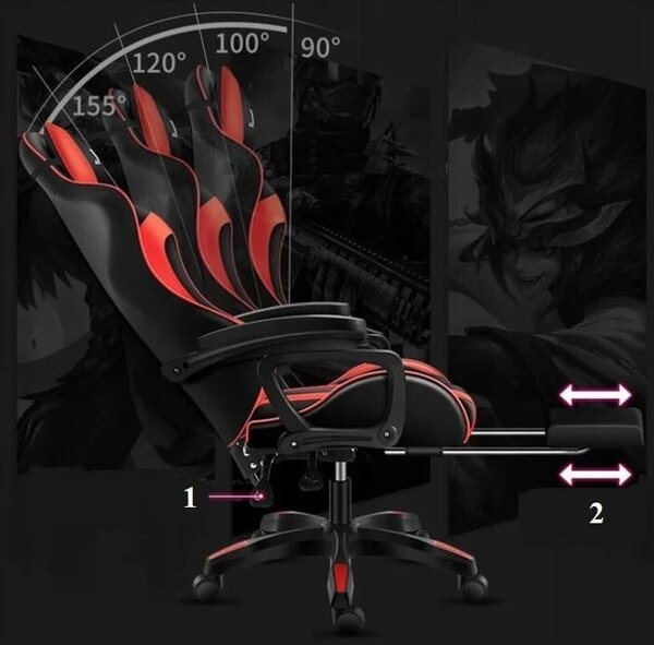 Gaming stolica - black wolf