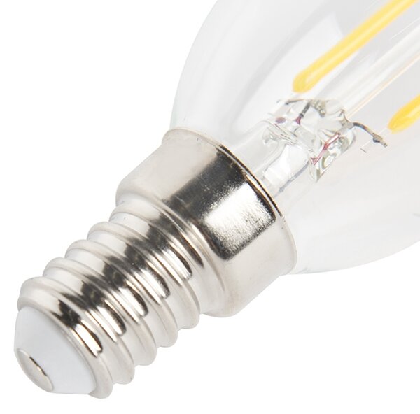 Set od 5 E14 prigušivih LED žarulja s filamentom u obliku svijeće 250lm 2700K
