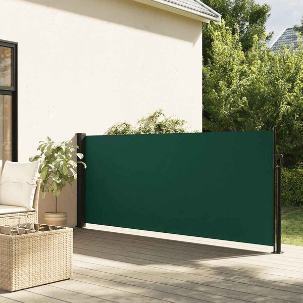 Bočna tenda na uvlačenje tamnozelena 100x500 cm - Zelena / 100 x 500 cm