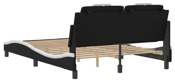 Okvir kreveta Viana s LED-om bez madracacrno-bijeli 120 x 200 cm - Crna / 120 x 200 cm