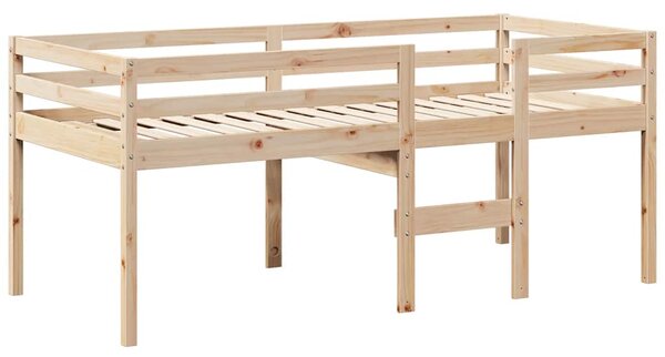 Visoki krevet s krovom 80 x 200 cm od masivne borovine - Smeđa / 80 x 200 cm