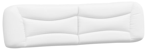 Krevet s madracem Hvar bijeli-crni 200 x 200 cm od umjetne kože - Crna / 200 x 200 cm