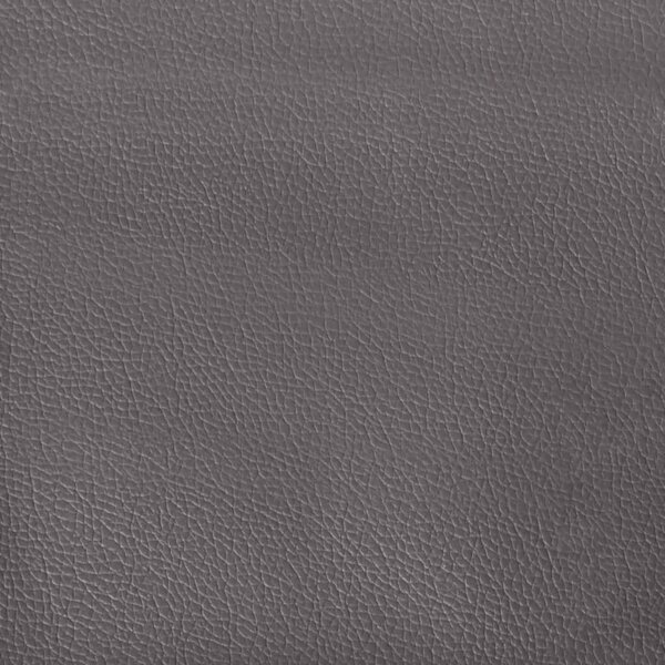 Krevet s madracem Hvar sivi 100 x 200 cm od umjetne kože - Siva / 100 x 200 cm