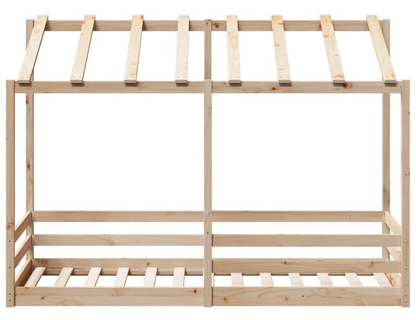 Dječji krevet s krovom 75 x 190 cm od masivne borovine - Smeđa / 75 x 190 cm