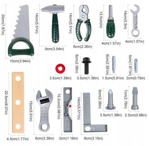Dječji set alata s ruksakom - Craftsman