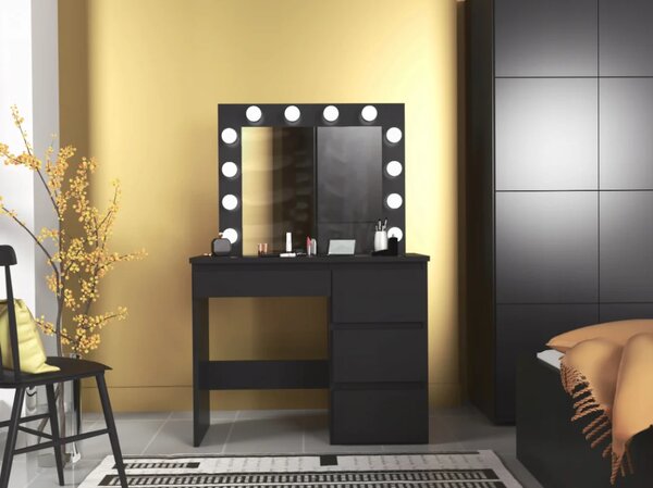 Toaletni stol – Hollywood Vanity Black