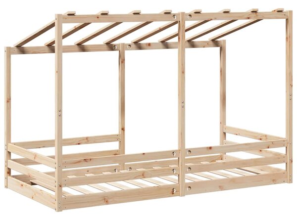 Dječji krevet s krovom 80 x 200 cm od masivne borovine - Smeđa / 80 x 200 cm