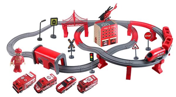Dječji set tračnica - Fire Rescue