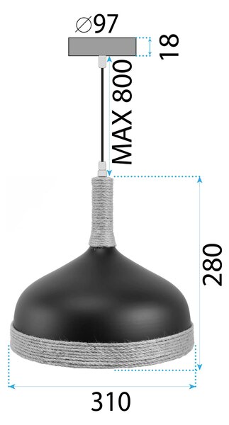 Lampa Viseća APP1421-1CP