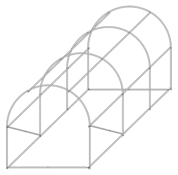 Vrtni plastenik 2x3m (6m2) - Plonos