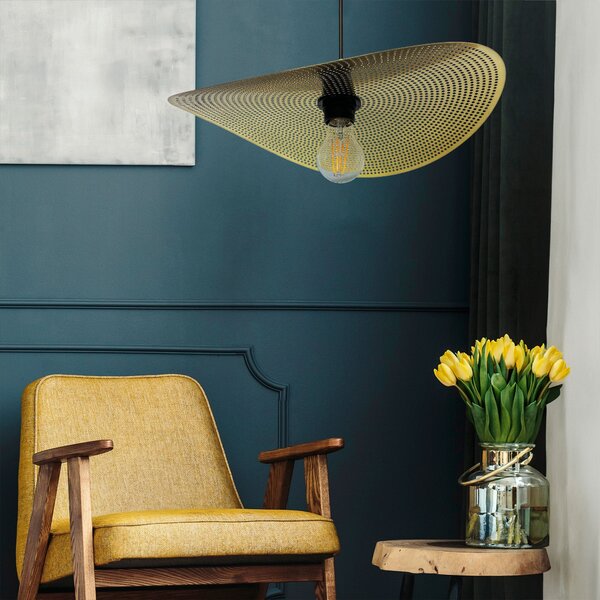 Stropni luster APP1470-1CP BLACK/OLD GOLD