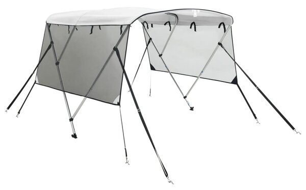 Tenda bimini s 3 luka i mrežastim zidovima 183x(137-152)x137 cm - Antracitno siva / 183 x (137-152) x 137 cm