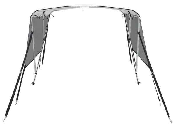 Tenda bimini s 3 luka i mrežastim zidovima 183x(137-152)x137 cm - Antracitno siva / 183 x (137-152) x 137 cm