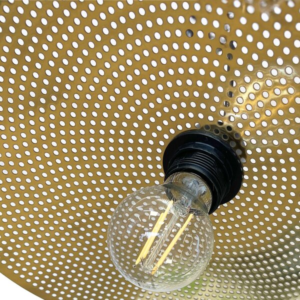 Stropni luster APP1470-1CP BLACK/OLD GOLD