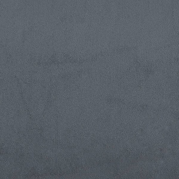Krevet s madracem Hanko tamnosivi 180x200 cm baršunasti - Siva / 180 x 200 cm