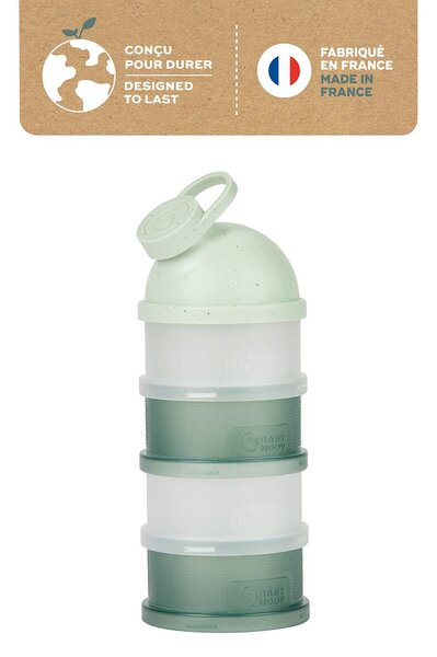 Babymoov posudice Milk Dispenser Mineral Green A004214 - dozator za mlijeko i grickalice