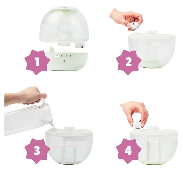 Badabulle ovlaživač zraka i noćno svjetlo Bubble B047002
