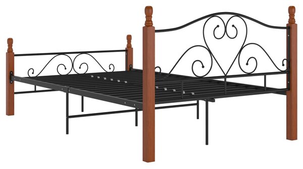 Okvir kreveta crni metalni 120 x 200 cm - Crna / 120 x 200 cm