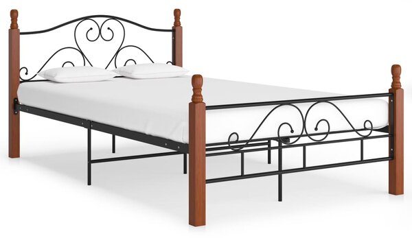 Okvir kreveta crni metalni 120 x 200 cm - Crna / 120 x 200 cm