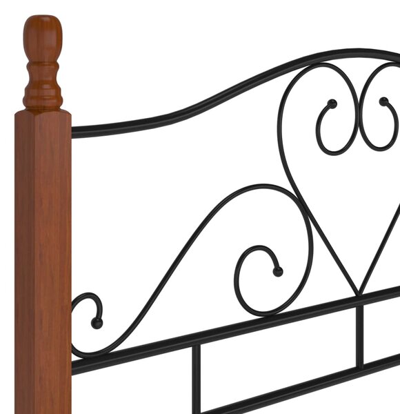 Okvir kreveta crni metalni 120 x 200 cm - Crna / 120 x 200 cm