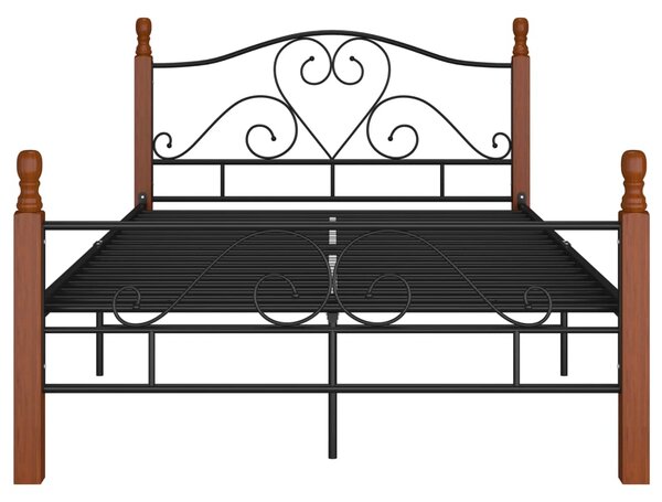 Okvir kreveta crni metalni 120 x 200 cm - Crna / 120 x 200 cm