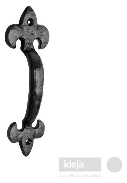 Kovana ručka Trina 2 265 mm / crna