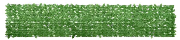 Balkonski zastor sa zelenim lišćem 400 x 75 cm - Zelena / 400 x 75 cm