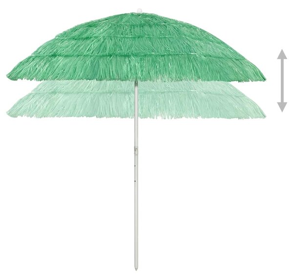 Suncobran za plažu Hawaii zeleni 240 cm - Zelena / 240 cm