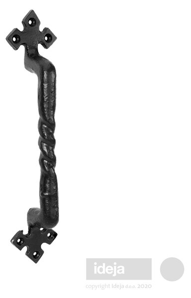 Kovana ručka Trina 4 250 mm / crna