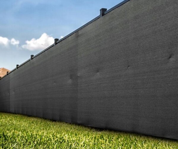 Mreža za zasjenjenje ograde - 62 % zasjenjenja - siva 1,5m x 25m