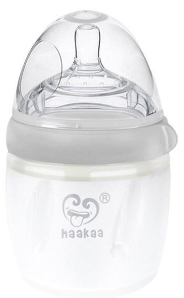 HAAKAA bočica od medicinskog silikona 3. gen 160 ml gray