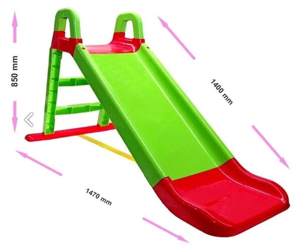 Tobogan 140cm - GreenBlue - Zelena