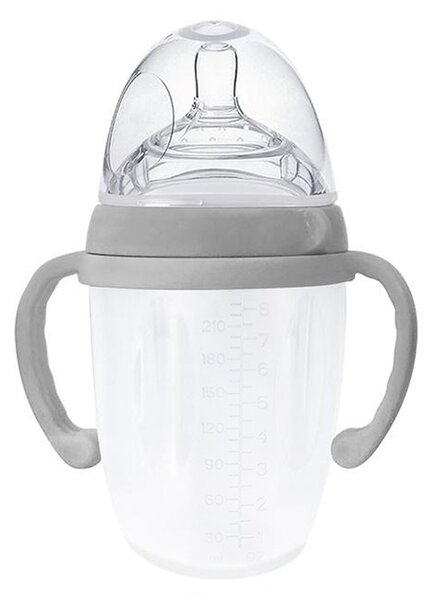 HAAKAA bočica od medicinskog silikona 3. gen 250 ml gray