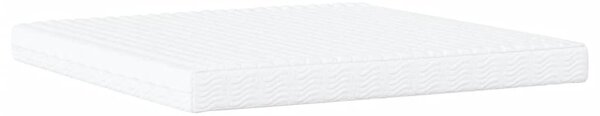 Krevet s madracem Dover tamnosmeđi 200x200 cm od tkanine - Smeđa / 200 x 200 cm