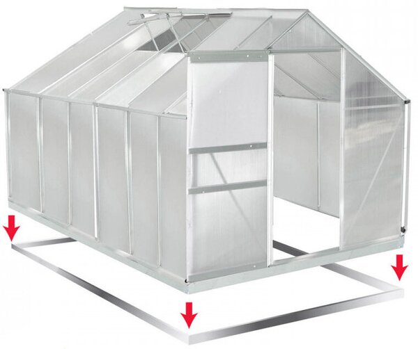 Staklenik 380x190x195cm - GardenHouse