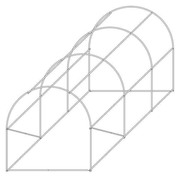 Vrtni plastenik 2x3m (6m2) - Plonos