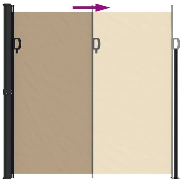 Bočna tenda na uvlačenje bež 200x300 cm - Bež / 200 x 300 cm