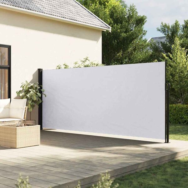 Uvlačiva bočna tenda bijela 160 x 600 cm - Bijela / 160 x 600 cm