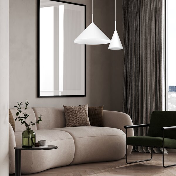 VISEĆA LAMPA CAPITAL BIJELA Ø46CM 1XGX53