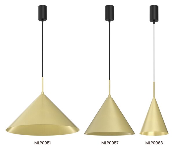 VISEĆA LAMPA CAPITAL ZLATNA Ø46CM 1XGX53