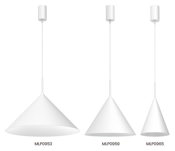 VISEĆA LAMPA CAPITAL BIJELA Ø46CM 1XGX53