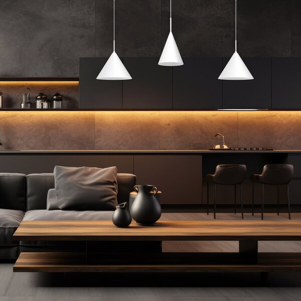 VISEĆA LAMPA CAPITAL BIJELA Ø32CM 1XGX53