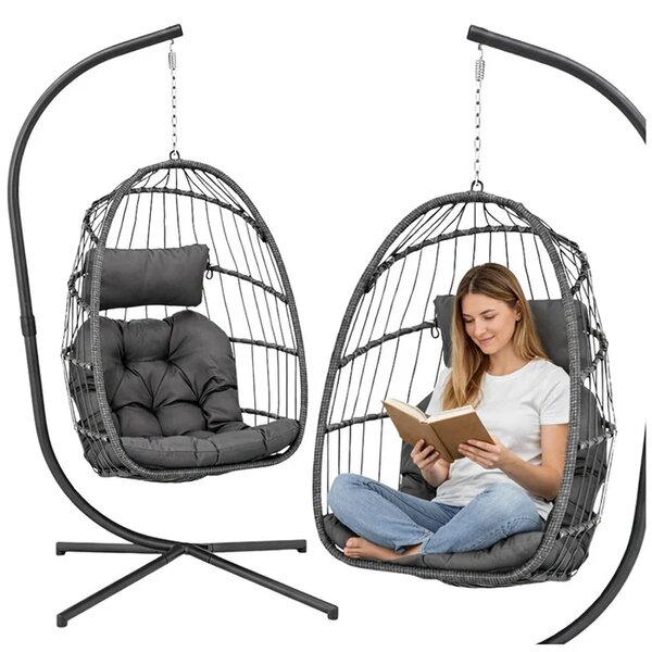Viseća fotelja Cocoon - udobno siva izlozbeni model
