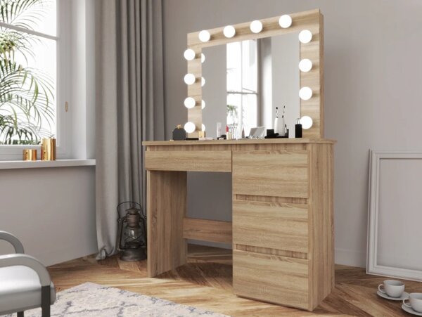 Toaletni stol - Hollywood Vanity Natur